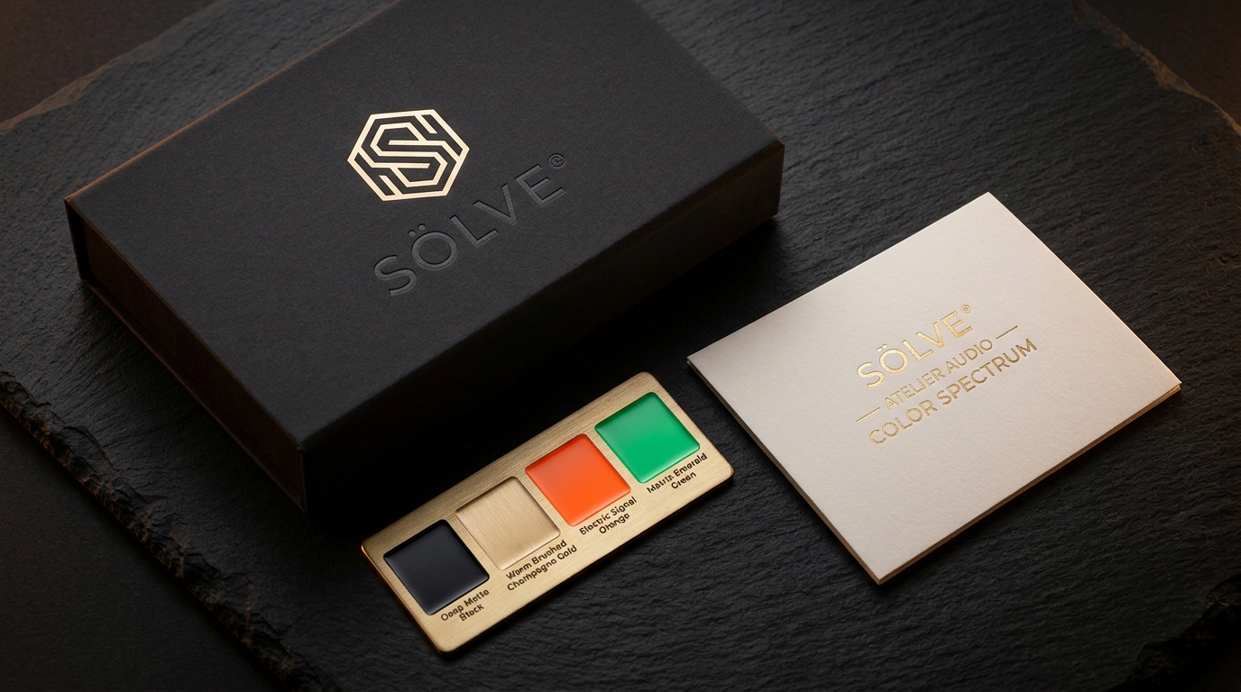 SÖLVE® Brand Identity & Metallic Swatch Card